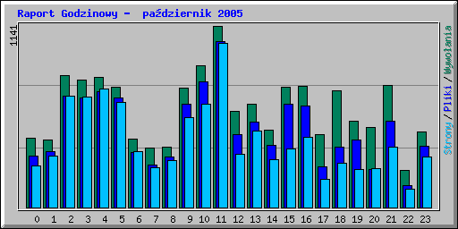 Raport Godzinowy -  padziernik 2005